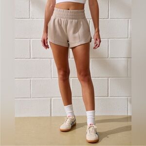 A&F YPB NeoKnit White Athletic Shorts